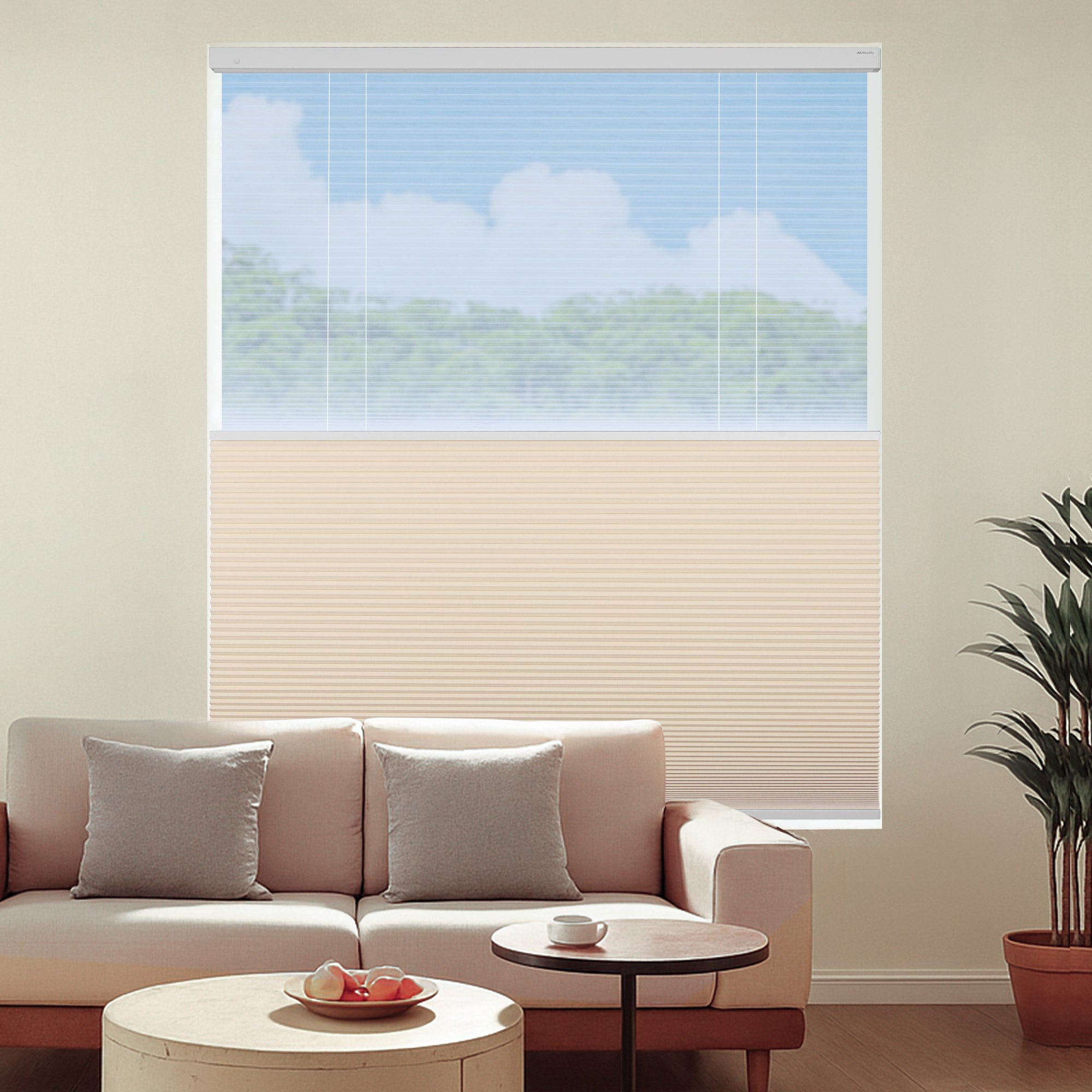 Moodify電動ハニカムシェード（幅600～1000mmの特別仕様）